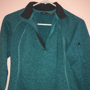 Eddie Bauer fleece sweater pullover size medium